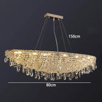 Contemporary Crystal Pendant Light Kovera