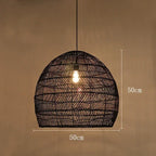 Sculptural Bamboo Woven Pendant Light Velorin – Product Detail 11