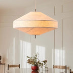 Gathered Cloth Sculptural Pendant Light Ulvion – Small and Large sizes, lifestyle view