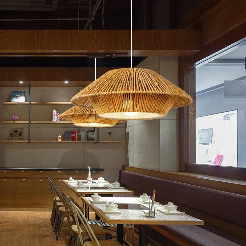 Japanese Textured Pendant Light Cadnox