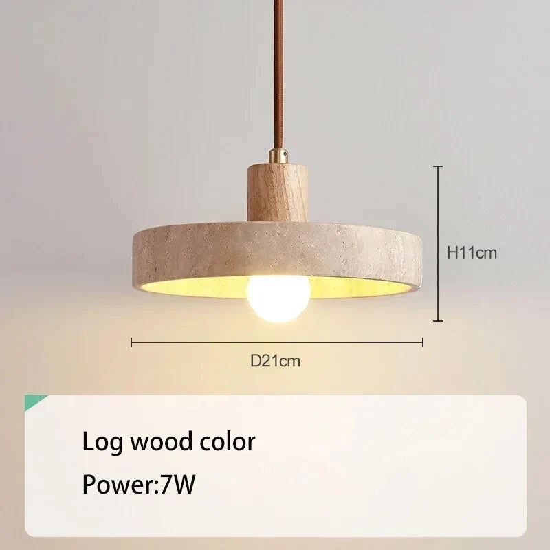 Natural Travertine Wabi-Sabi Pendant Ishiko – Product Detail 5