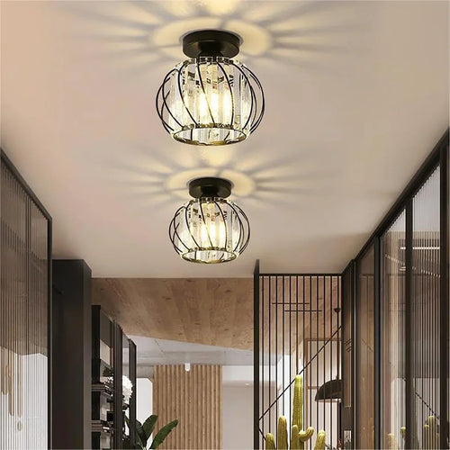 Matte Black Metal Dome Ceiling Light Kavello – Hero Shot