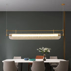 Brass Linear Multi-Point Pendant Light Iorixen – Lifestyle View 4