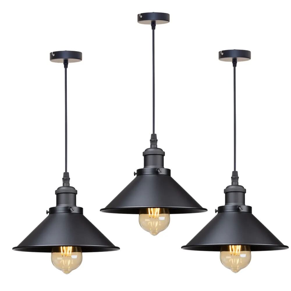 Industrial Painted Iron Cone Pendant Light Conavex – Product Detail 6
