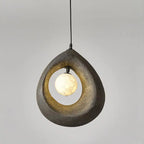 Minimal Polymer Dome Pendant Light Dsaeloria – Lifestyle View 2