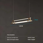 Geometric Copper Linear Pendant Light Solvex – Product Detail 6