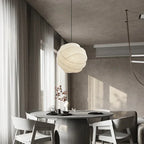 Soft Glow Fabric Pendant Light Ulindros – Lifestyle View 4