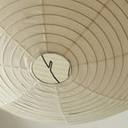 Japanese Washi Paper Sphere Pendant Light Sorane - Interior Detail View, 80cm