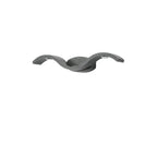 Sculptural Wave Aluminum Wall Sconce Thelvion – Product Detail 7