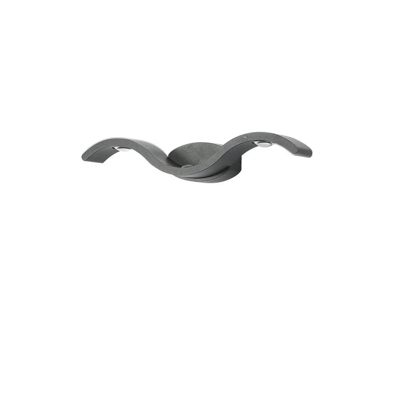 Sculptural Wave Aluminum Wall Sconce Thelvion – Product Detail 7