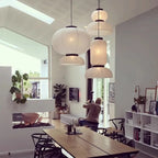 Japanese Paper Sphere Pendant Light Worixa – Lifestyle View 3