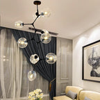 Molecular Glass Globe Cluster Chandelier Jalindra – Lifestyle View 3