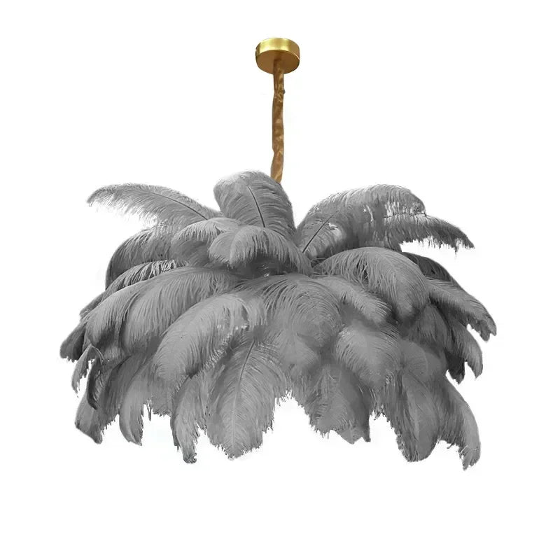 Nordic Feather Metal Pendant Light Vorixa – Product Detail 7