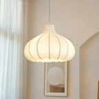 Layered Silk Disc Pendant Light Salivorn – Lifestyle View 3