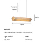 Fabric Cylinder Linear Pendant Calvrix – Product Detail 7