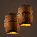 Suaelindra wood barrel pendant light — product detail