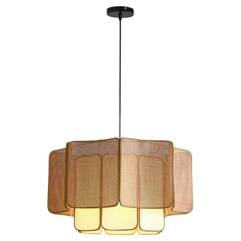 Minimalist Wicker Sphere Pendant Light Gtaelindra – Product Detail 5
