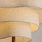 Sculptural Cloth Disc Pendant Light Jsaelon – Lifestyle View 4