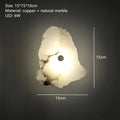 Stacked Alabaster & Copper Wall Sconce – Seraphon, 1 Head, 15cm