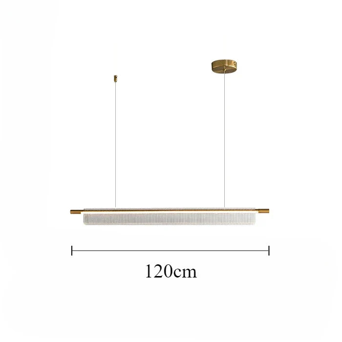 Elongated Metal Linear Pendant Light Fenox – Product Detail 7