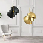 Warm Metal Disc Pendant Light Axion – Product Detail 8