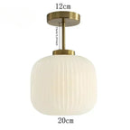 Glass Retro Ceiling Light Halnox