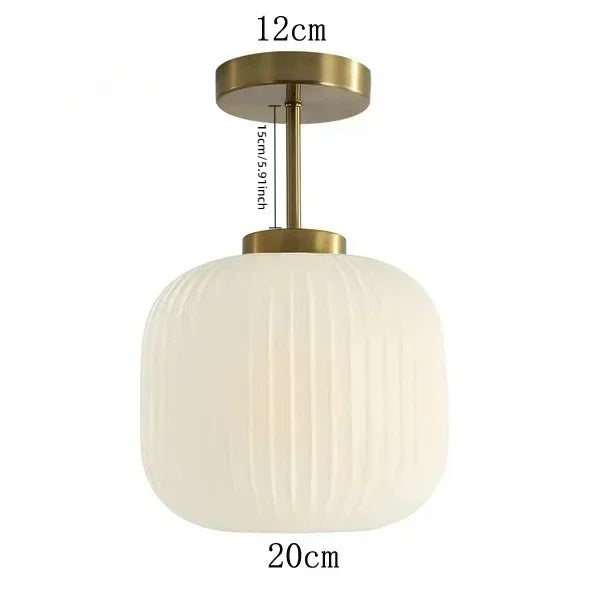 Glass Retro Ceiling Light Halnox