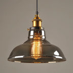 Glass Smoked Pendant Light Gerox