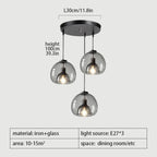 Industrial Glass Globe Pendant Light – Orbeon – Product Detail 8