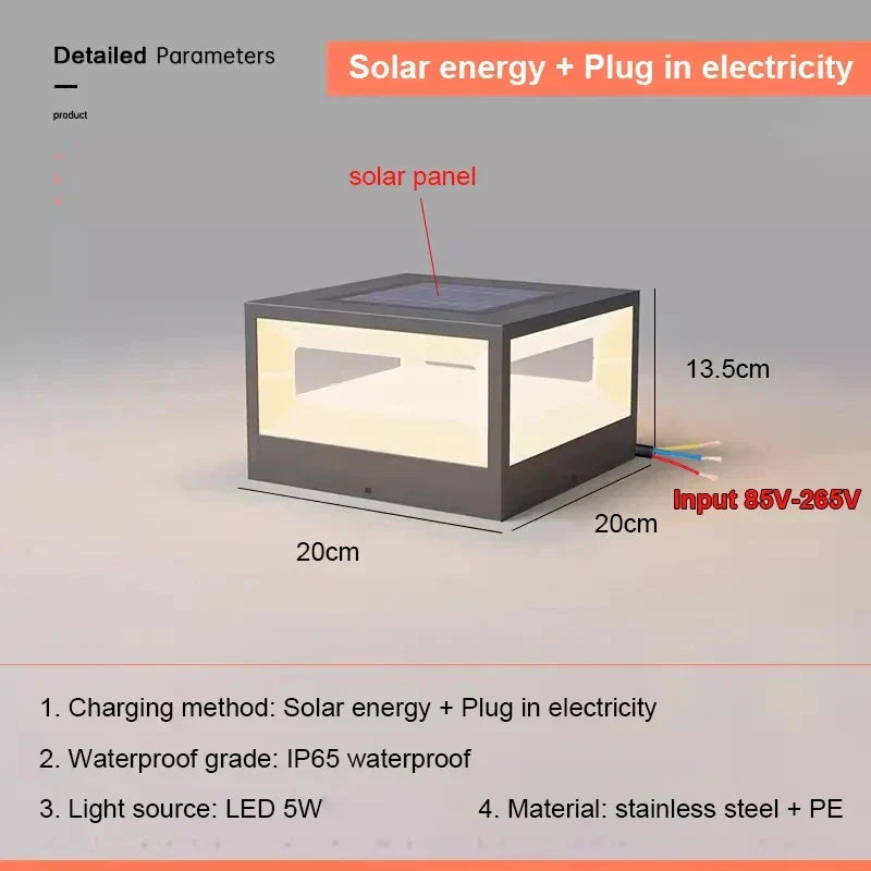 Outdoor Steel Solar Light Eolon