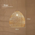 Sculptural Bamboo Woven Pendant Light Velorin – Product Detail 7