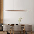 Linear Walnut Wood Pendant Light Ptaeloria – Hero Shot