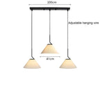 Nordic Linen Geometric Pendant Light Yyaelorn – Product Detail 7