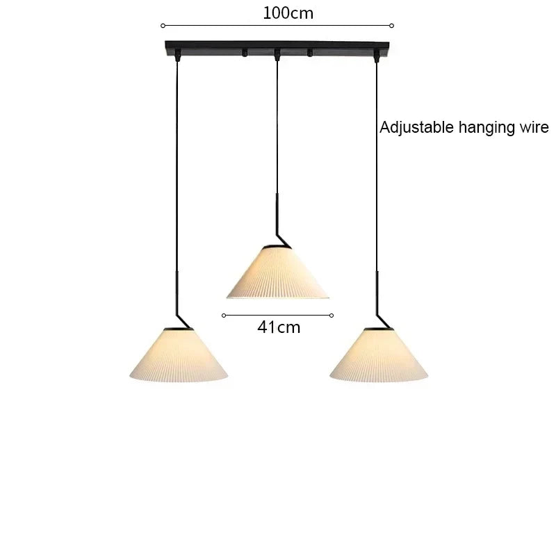 Nordic Linen Geometric Pendant Light Yyaelorn – Product Detail 7