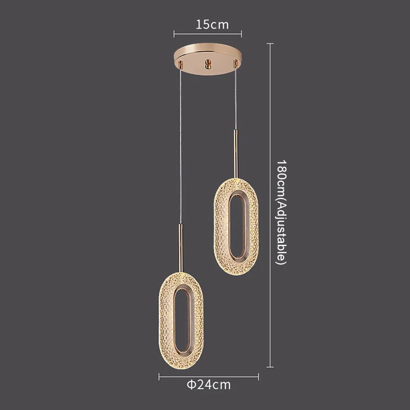 Xtaeloria Oval Pendant, 2 Heads – Dimensions Diagram