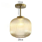 Glass Retro Ceiling Light Halnox
