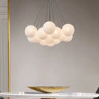 Frosted Glass Bubble Cluster Chandelier – Pbelion – Lifestyle View 3