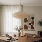 Japanese Washi Paper Disc Pendant Light – Kamitori – Product Detail 8