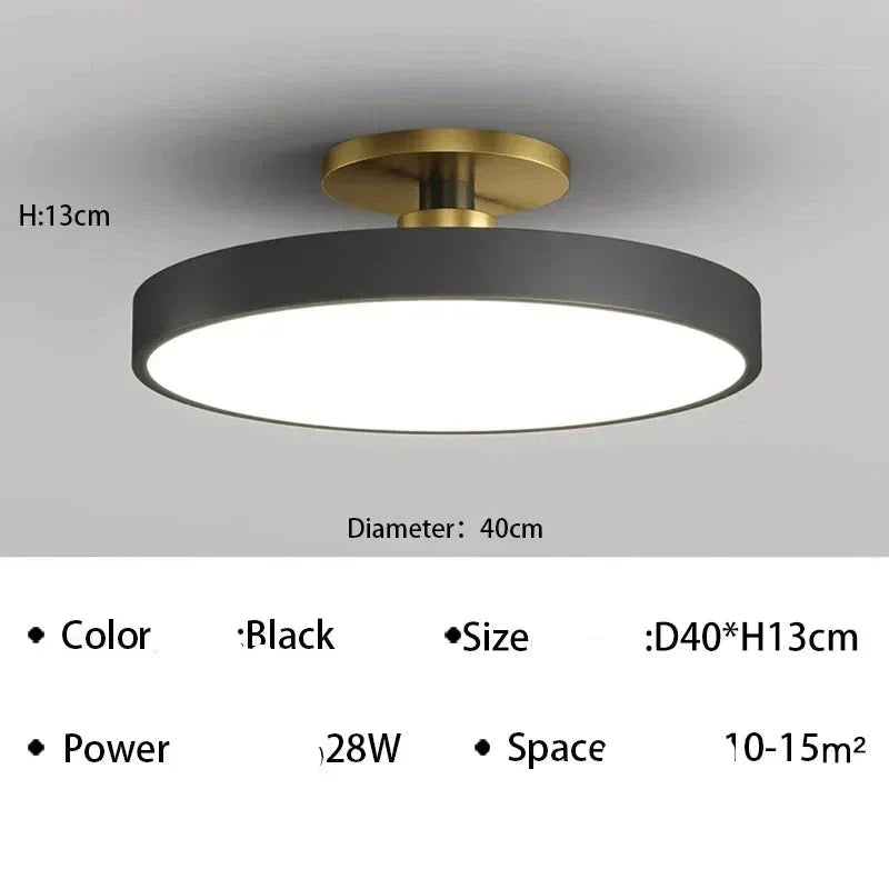 Modern Aluminum Ring Ceiling Light Cylondra – Product Detail 15