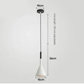 Modern Metal Cone Pendant Light Domesco — White