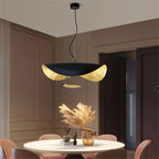 Sculptural Gold-Leaf Petal Pendant Light – Revonthal – Detail View