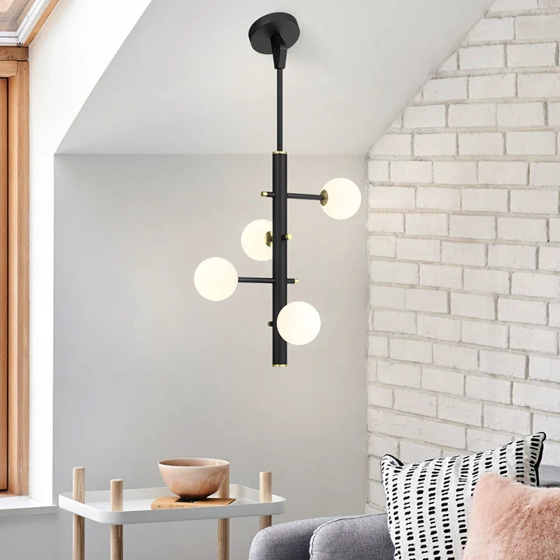 Postmodern Aluminum Cluster Pendant Light Cvaelix – Lifestyle View 2