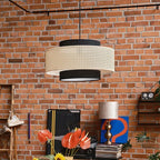 Wabi-Sabi Woven Rattan Pendant Light Ctaelinth – Lifestyle View