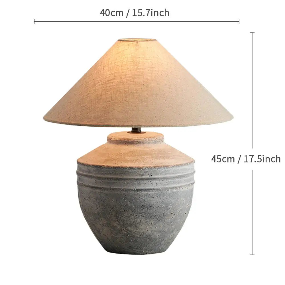 Hand-Formed Ceramic Bedside Lamp Kanzo – Product Detail 5