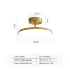 Brushed Aluminium Disc Ceiling Light Darevo – Product Detail 5