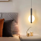 Minimal Aluminum Cylinder Pendant Light Axloren – Hero Shot