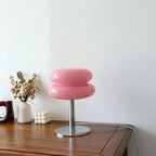 Mid-Century Chrome Stacked Glass Table Lamp Orbidex – Product Detail 9