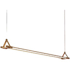 Geometric Copper Linear Pendant Light Solvex – Lifestyle View 4