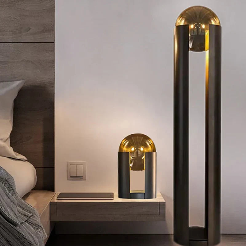 Postmodern Metal Arc Floor Lamp Deronis – Hero Shot