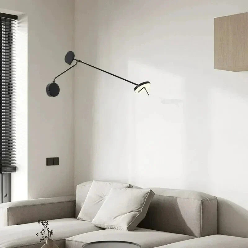 Matte Black Metal Wall Sconce Hernova – Product Detail 13